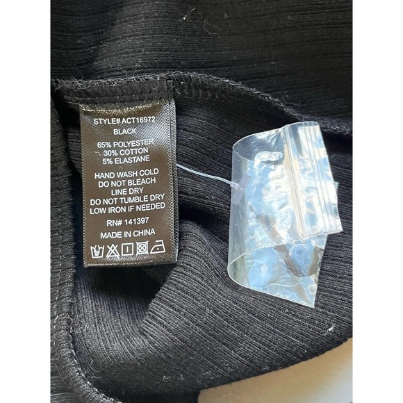 ASTR THE LABEL Black Ribbed Tribeca Off the Shoulder Bodysuit- Size Small- NWT - Picture 13 of 15